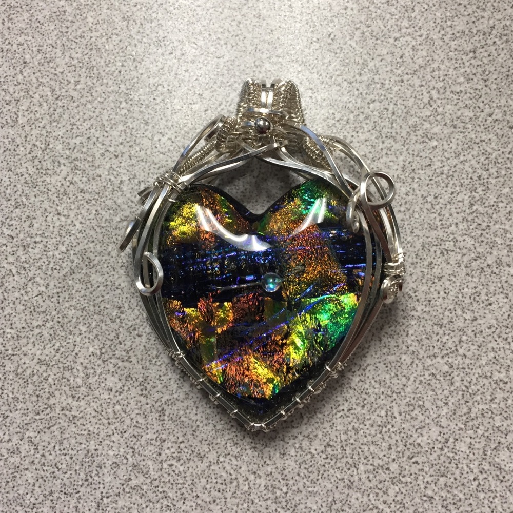 Handmade glass pendant